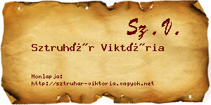 Sztruhár Viktória névjegykártya